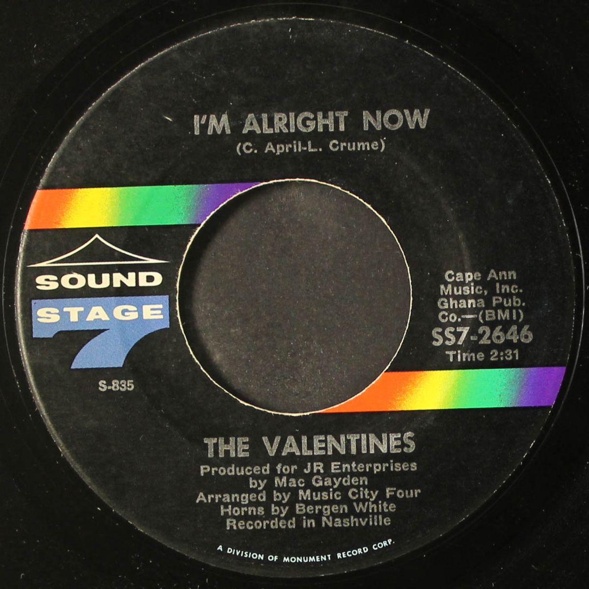 gotta get yourself together / i'm alright now by VALENTINES
