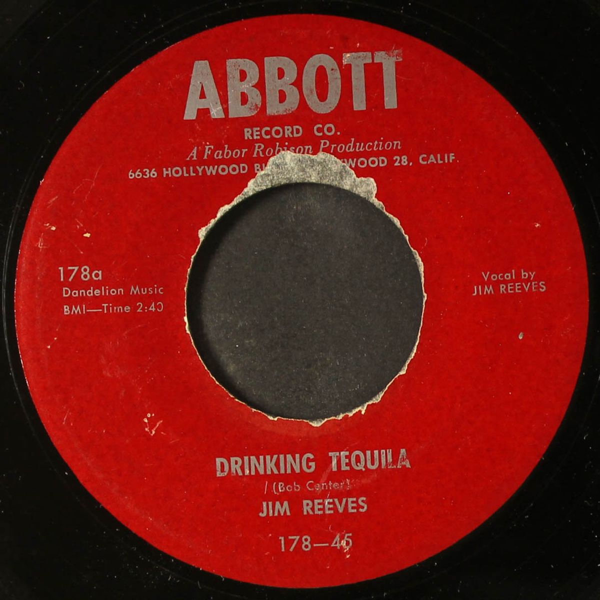 drinking tequila / red eyed and rowdy by JIM REEVES
