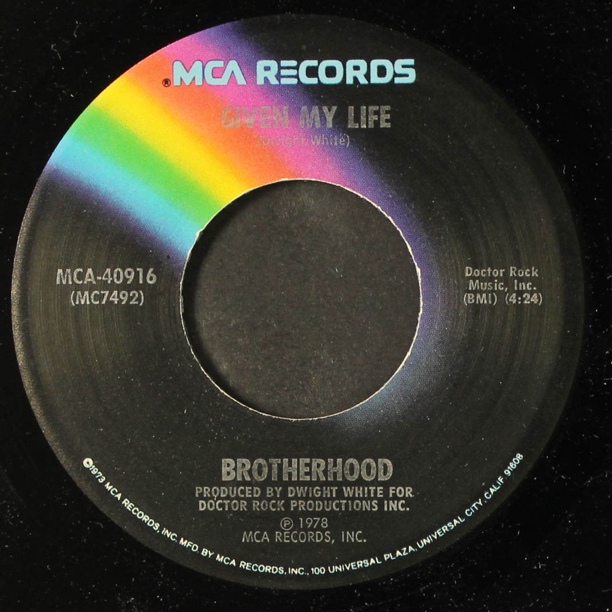 given my life / change of pace by BROTHERHOOD