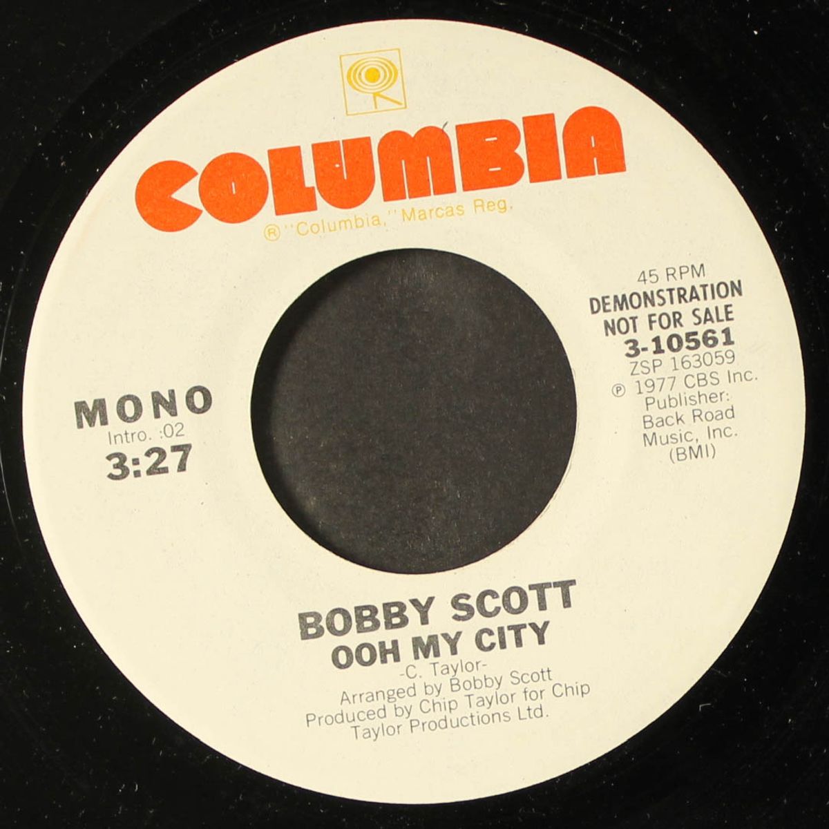 ooh my city / mono by BOBBY SCOTT