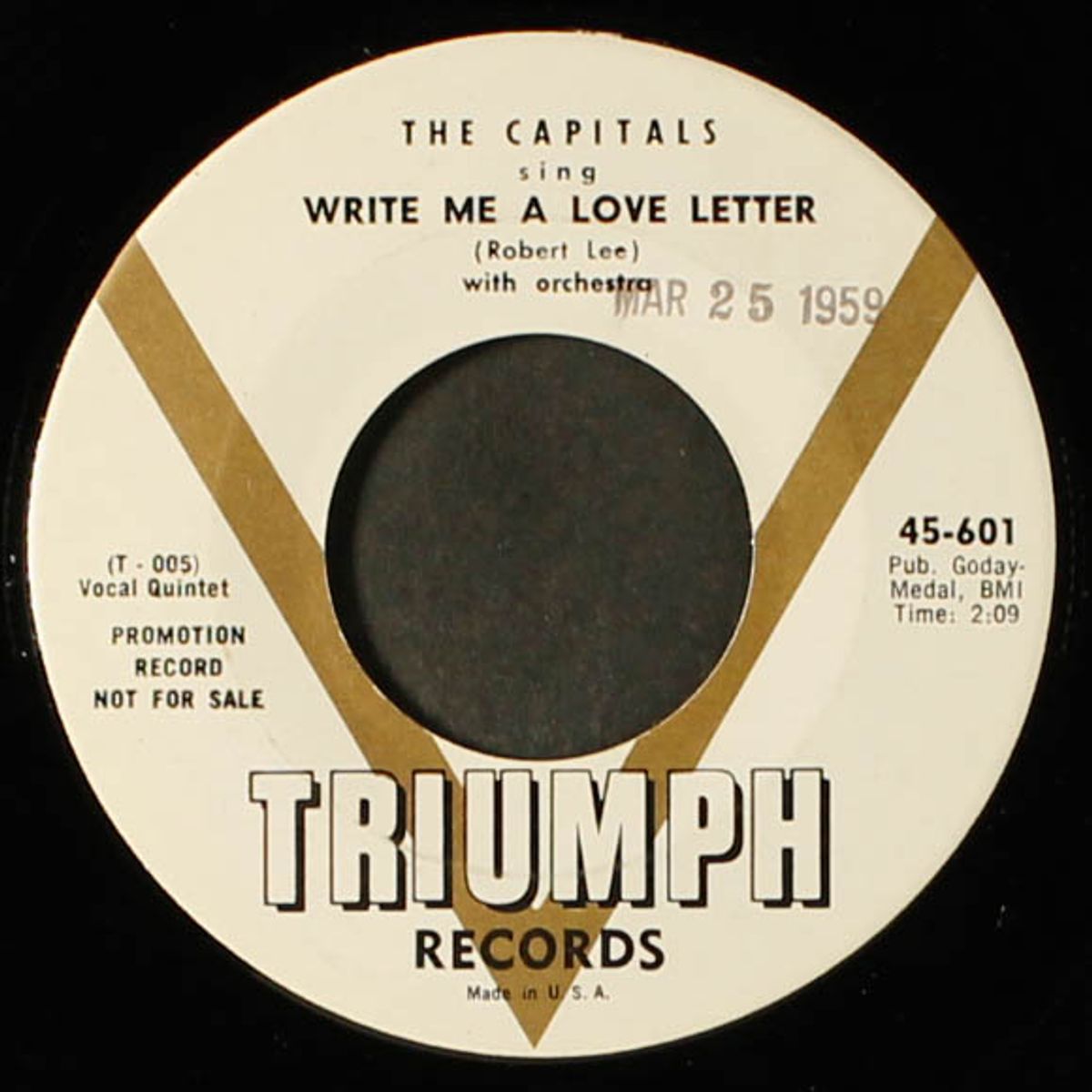 write me a love letter / three o'clock rock by CAPITALS