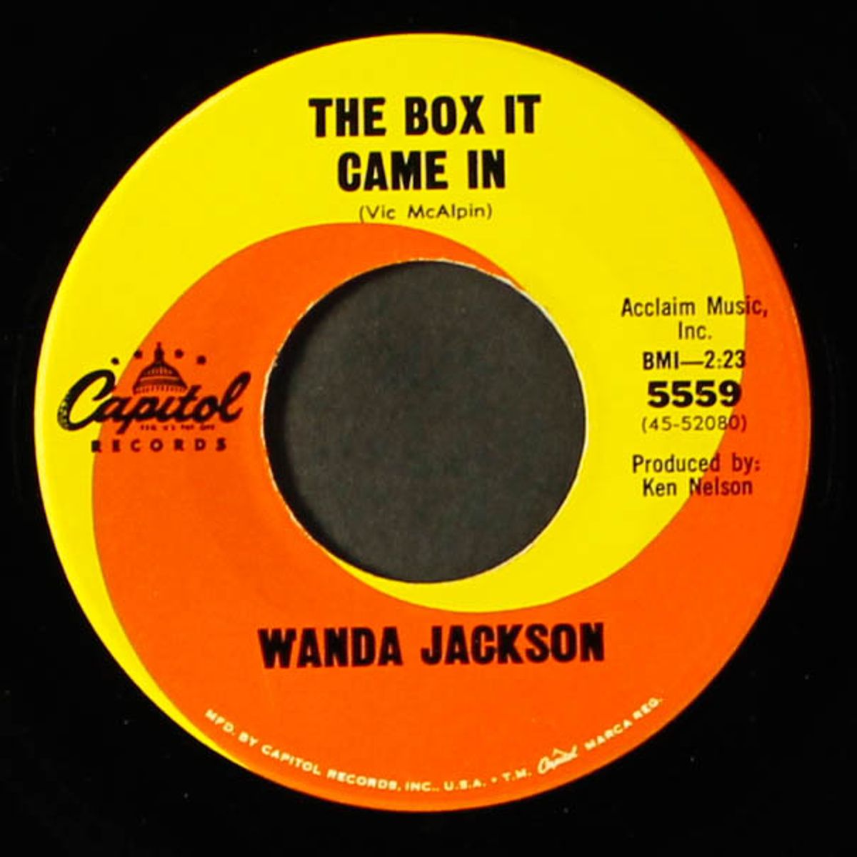 the box it came in / look out heart by WANDA JACKSON