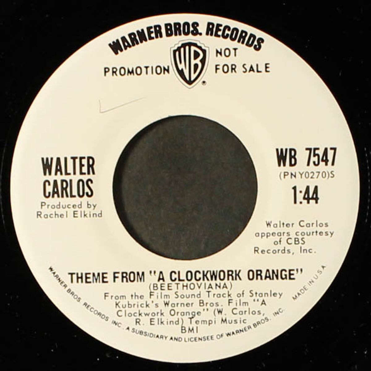 theme from "a clockwork orange" / march from "a clockwork orange" by WALTER CARLOS