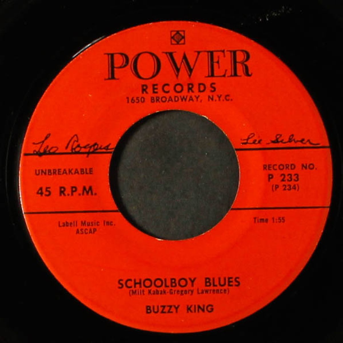 your picture / schoolboy blues by BUZZY KING
