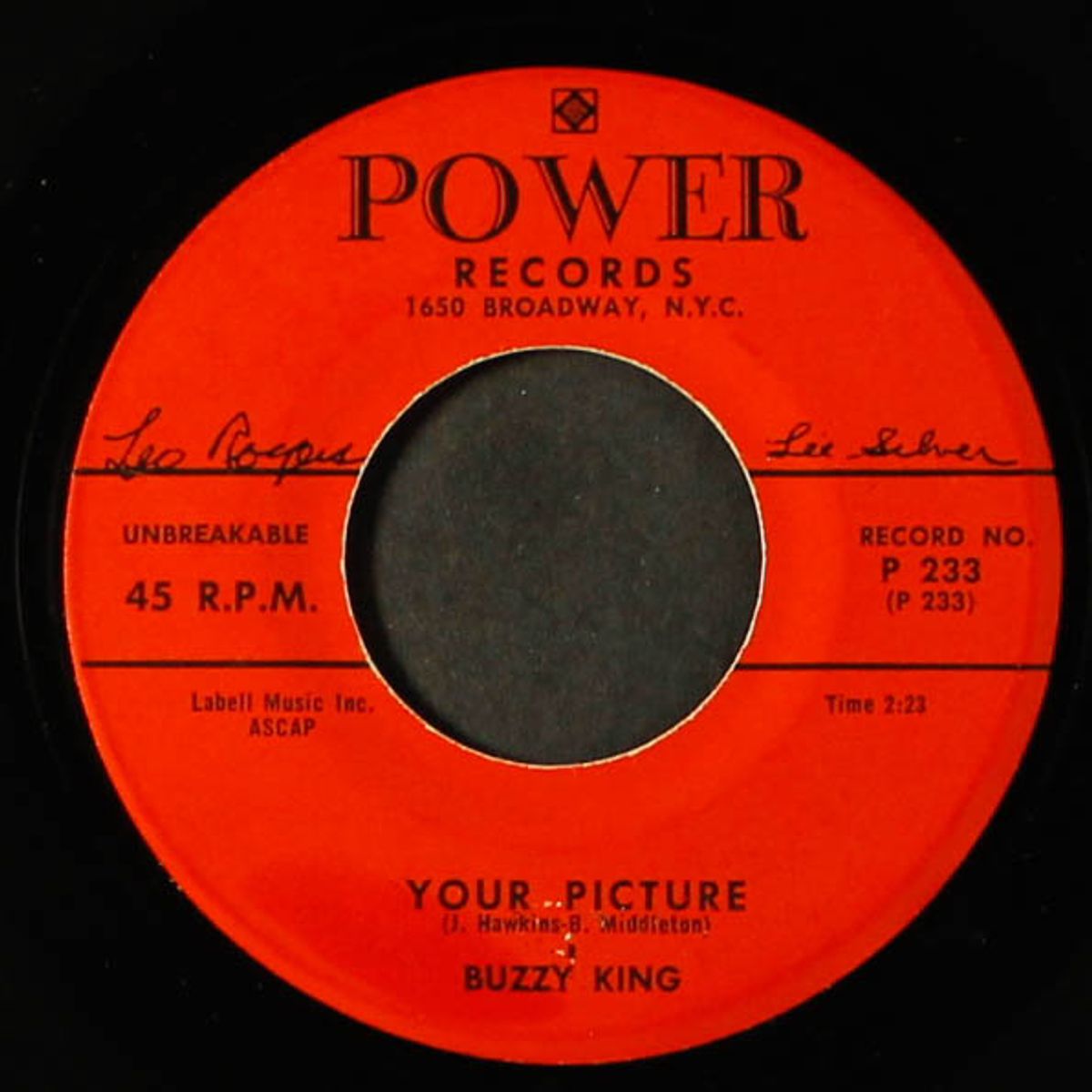 your picture / schoolboy blues by BUZZY KING