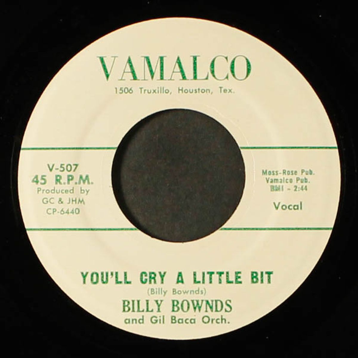 i got a new babe / you'll cry a little bit by BILLY BOWNDS