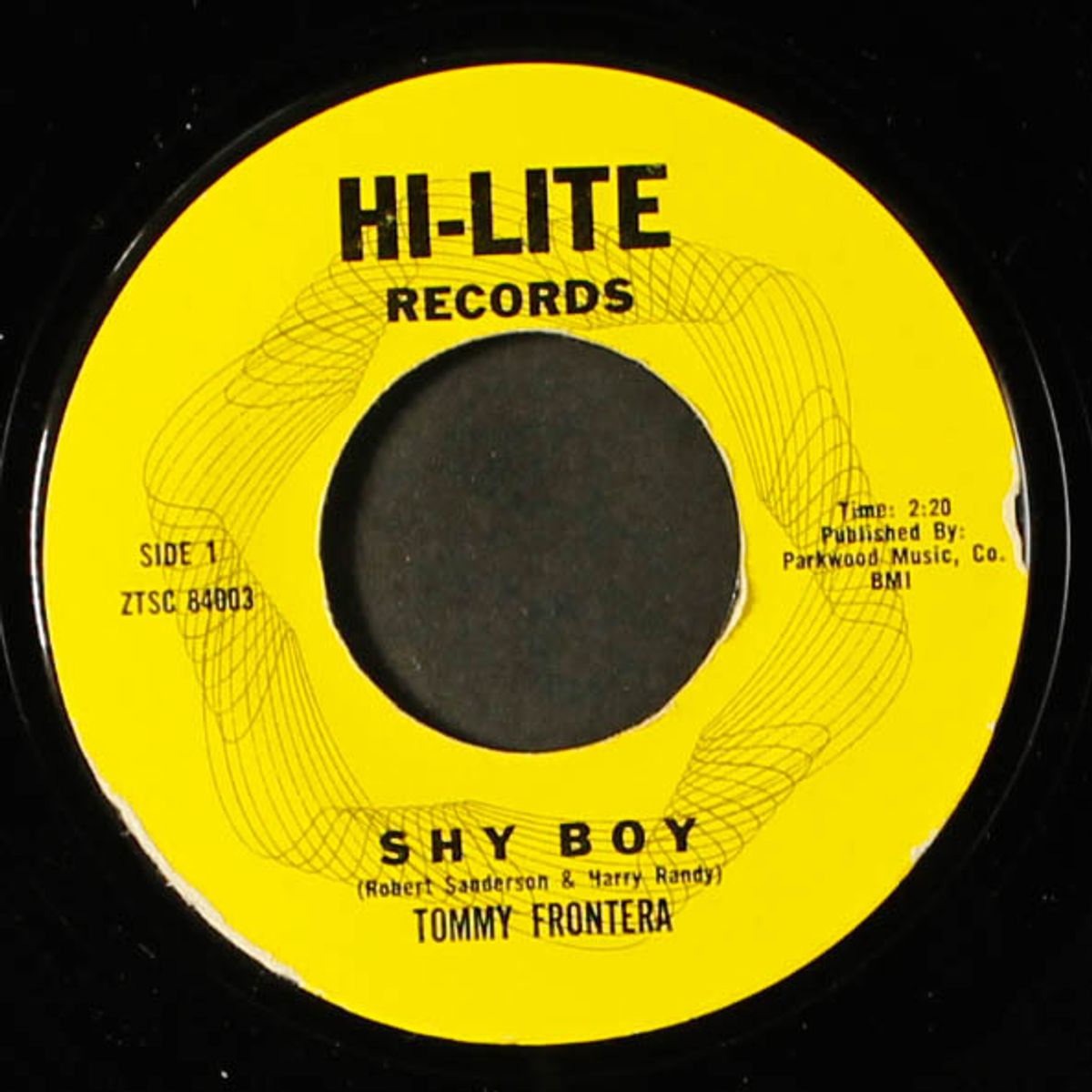 shy boy / dry your eyes by TOMMY FRONTERA