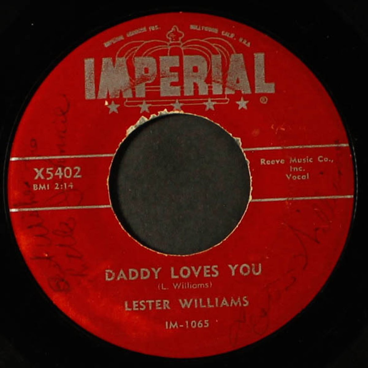 mcdonald's daughter / daddy loves you by LESTER WILLIAMS