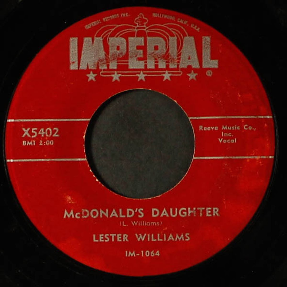 mcdonald's daughter / daddy loves you by LESTER WILLIAMS