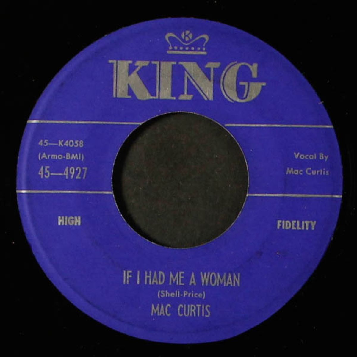 if i had me a woman / just so you call me by MAC CURTIS