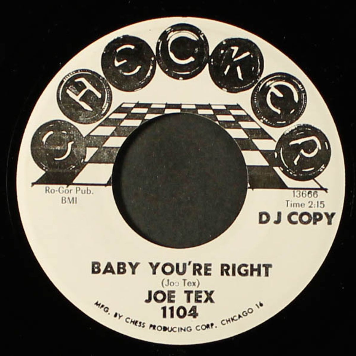 all i could do was cry / baby you're right by JOE TEX