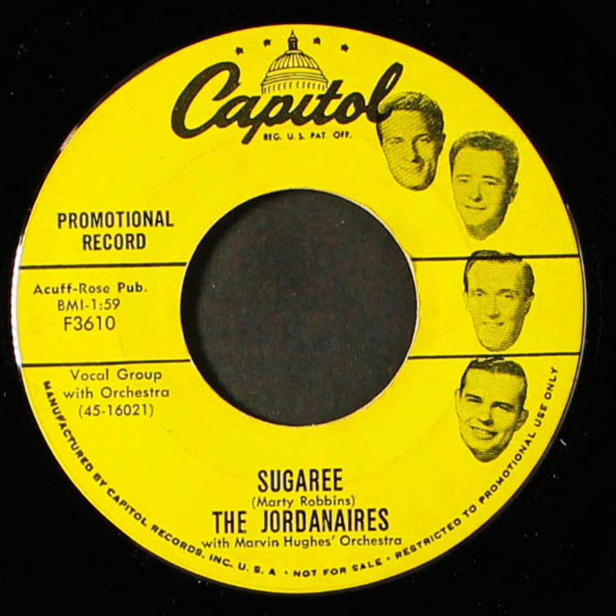 sugaree / baby, won't you please come home by JORDANAIRES