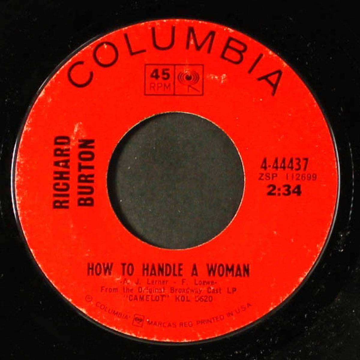 camelot / how to handle a woman by RICHARD BURTON