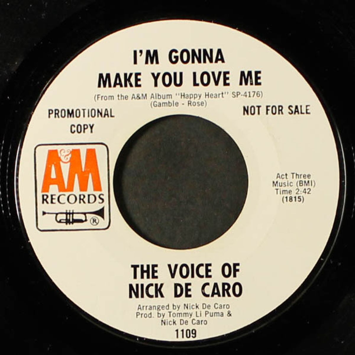 amy's theme / i'm gonna make you love me by NICK DE CARO