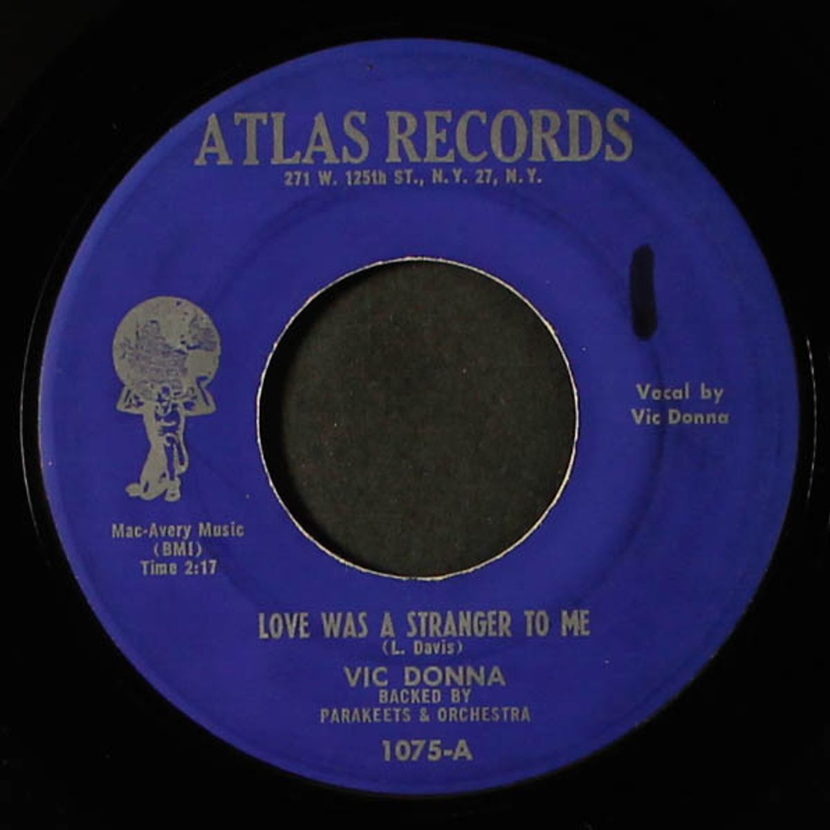 count the tears / love was a stranger to me by VIC DONNA & PARAKEETS