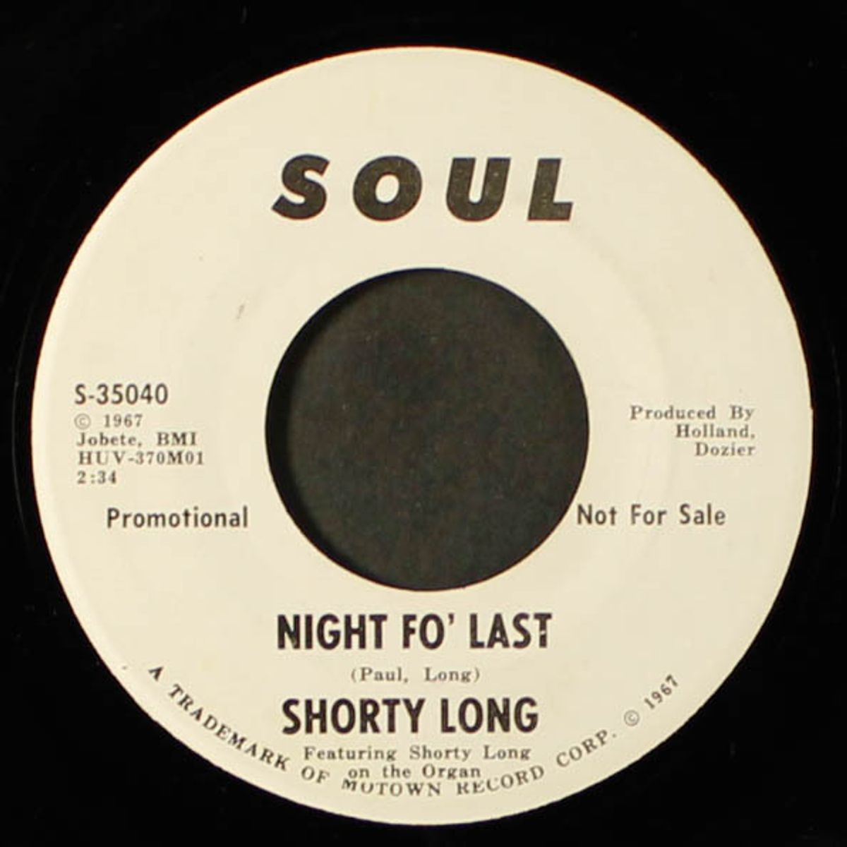 night fo' last / same by SHORTY LONG