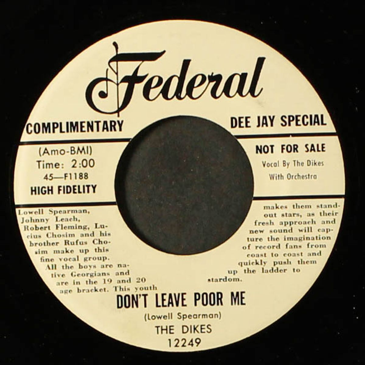 don't leave poor me / light me up by DIKES