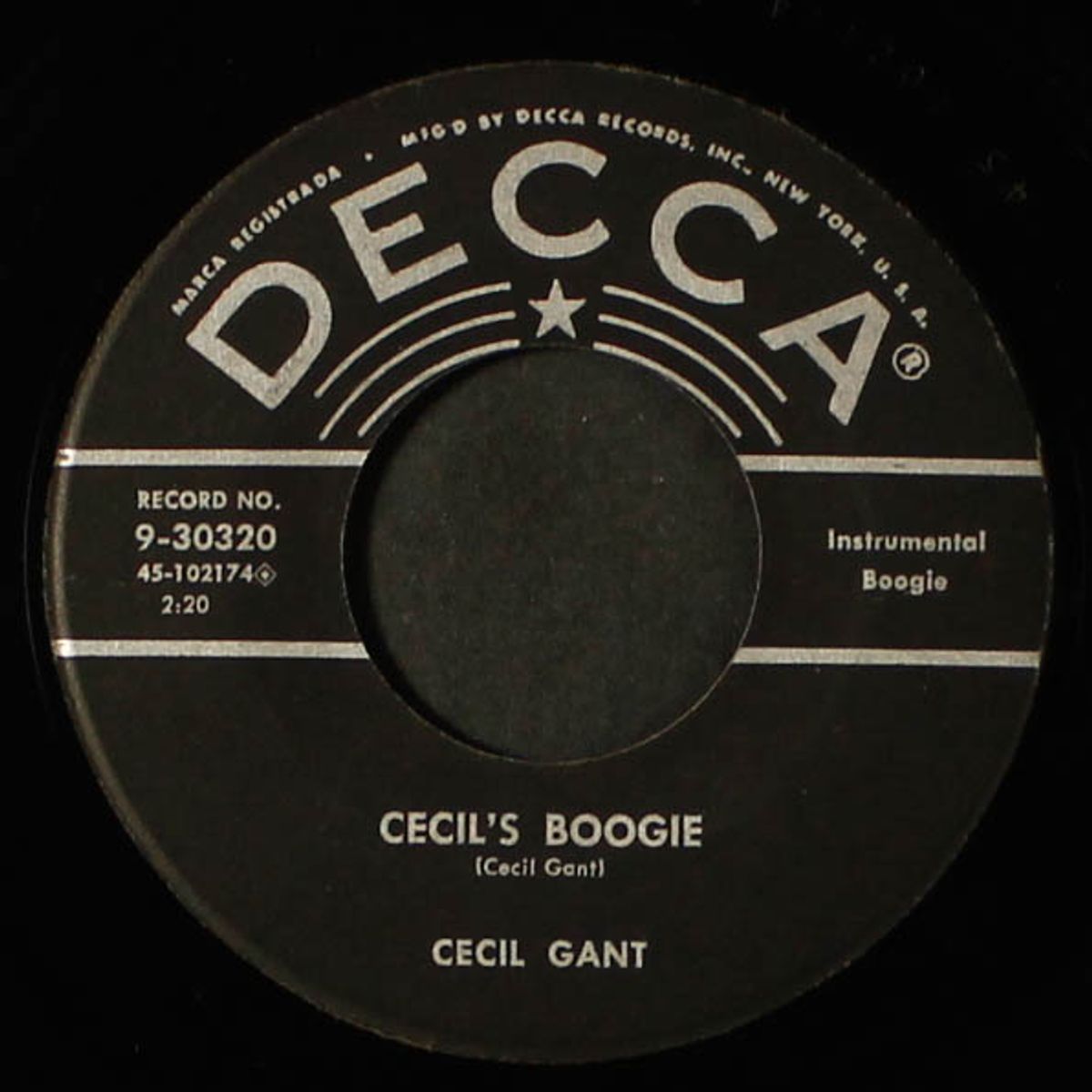 i wonder / cecil boogie by CECIL GANT