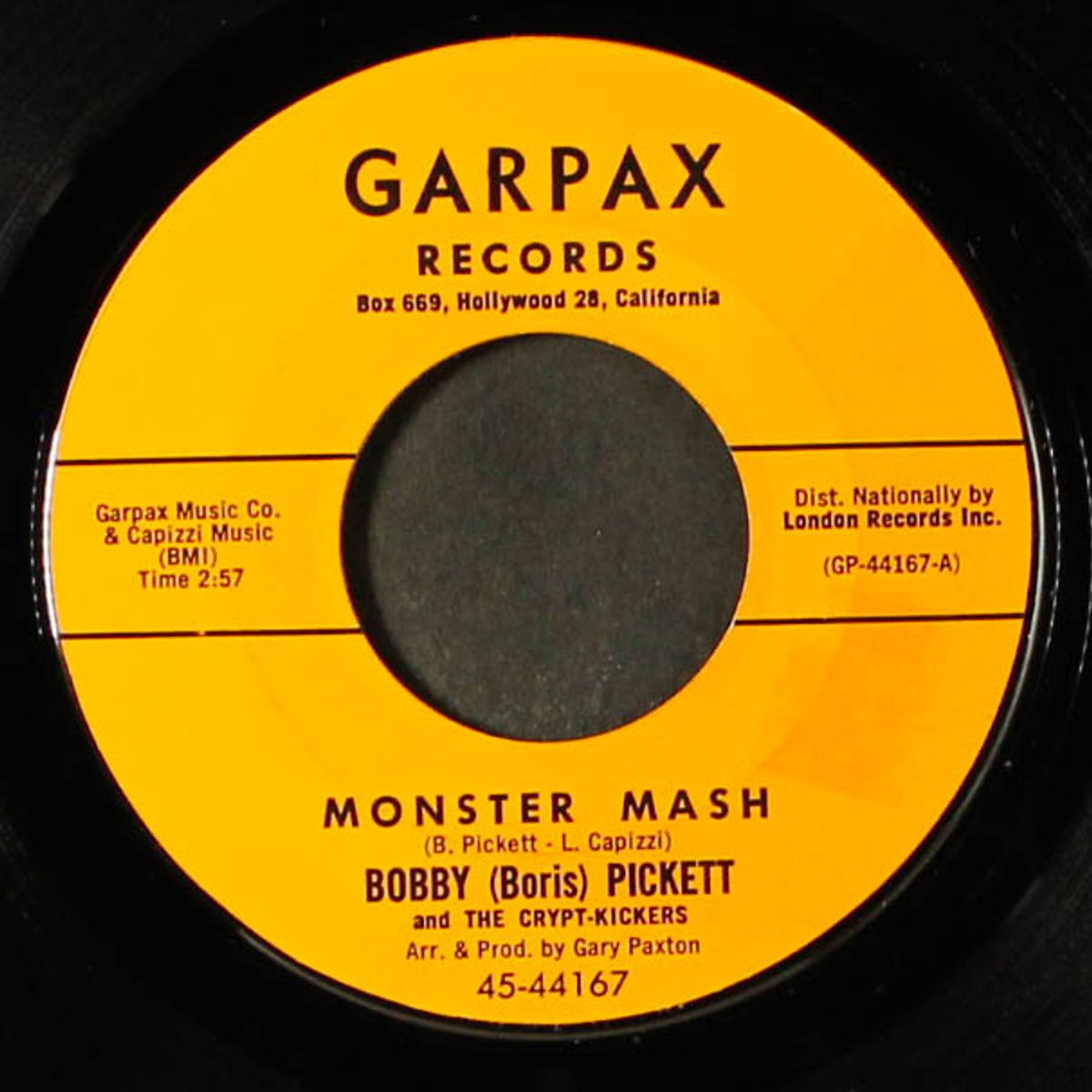 monster's holiday / monster motion by BOBBY (BORIS) PICKETT