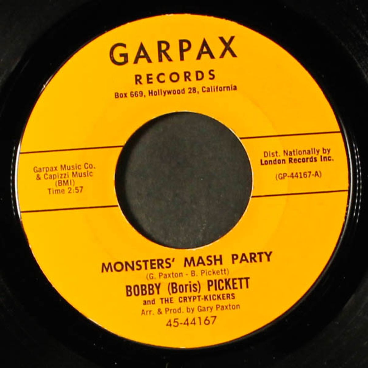 monster's holiday / monster motion by BOBBY (BORIS) PICKETT