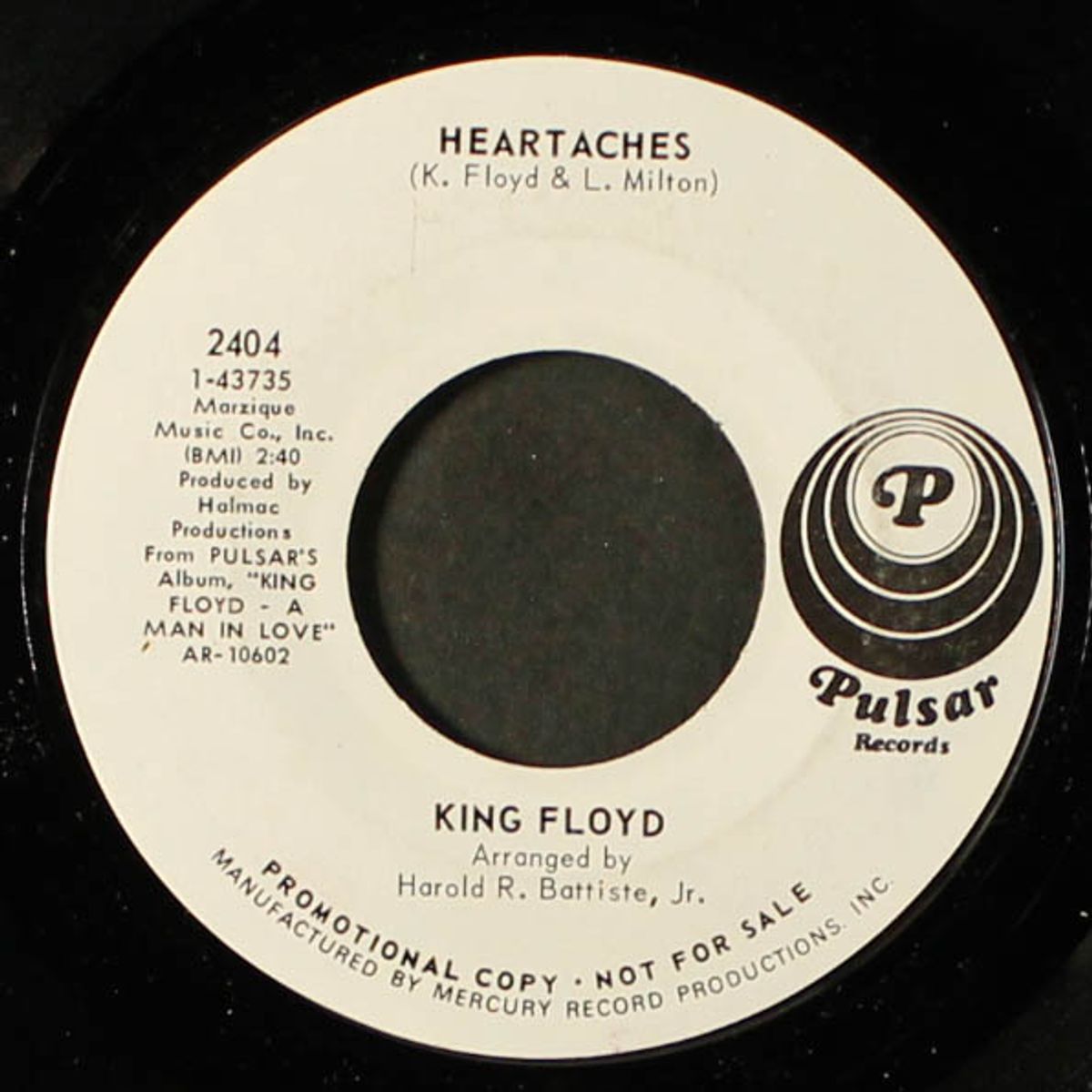 this is our last night together / heartaches by KING FLOYD