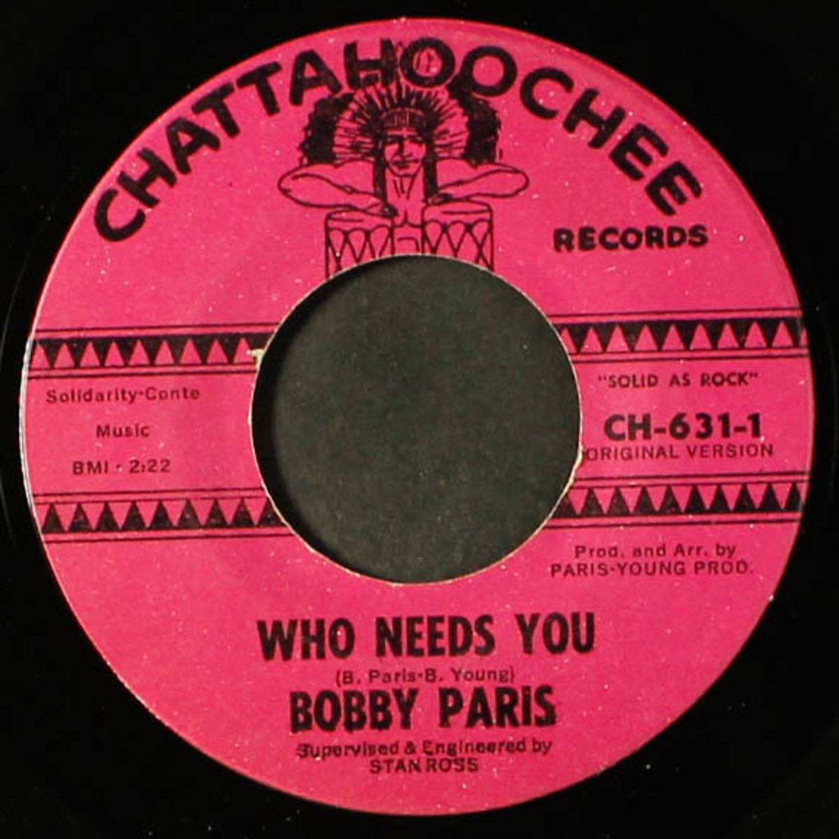 who needs you / little miss dreamer by BOBBY PARIS