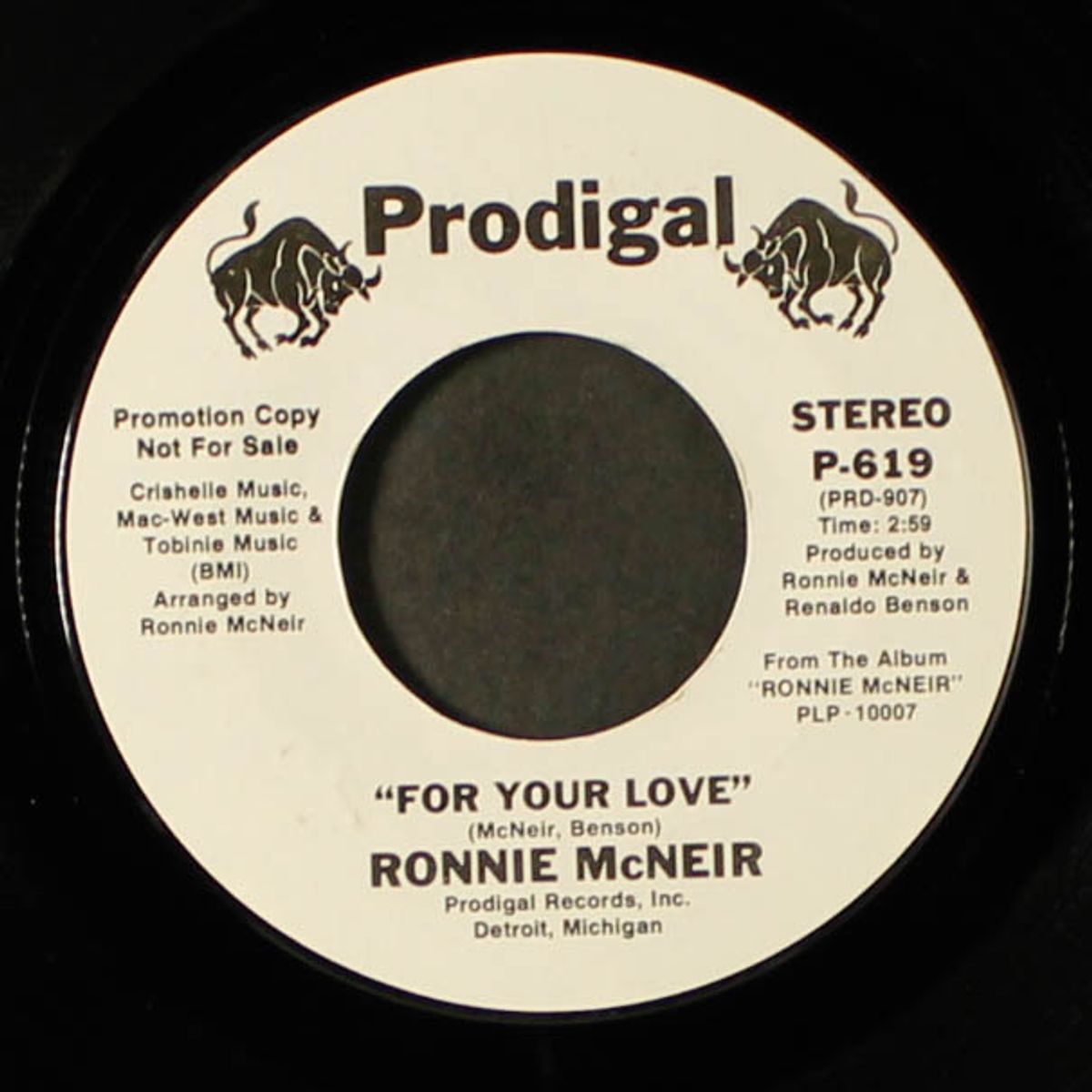 for your love / same by RONNIE MCNEIR