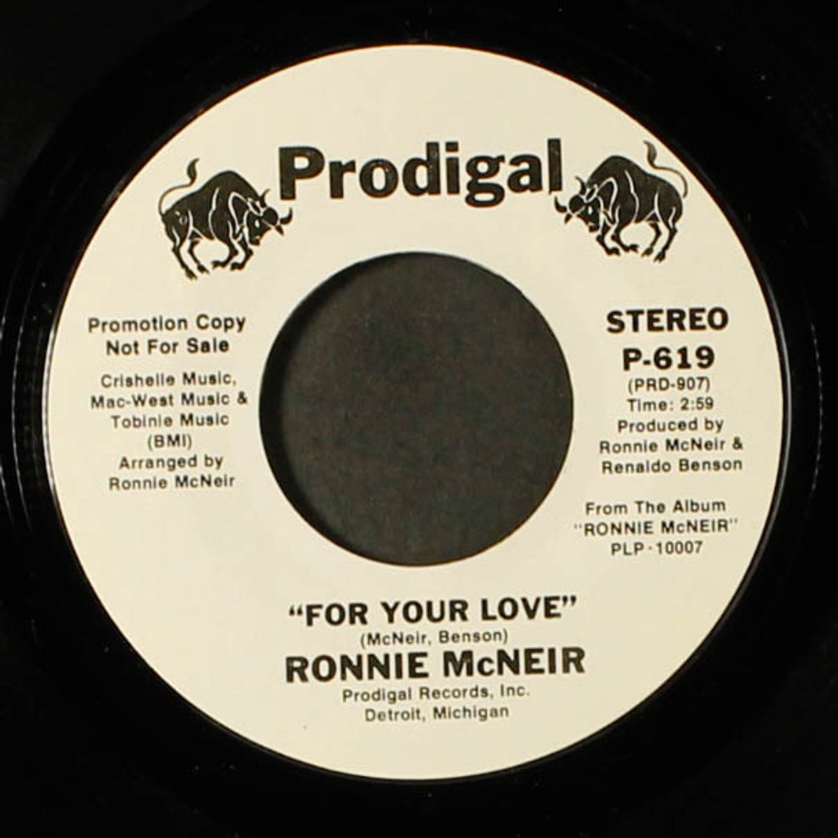 for your love / same by RONNIE MCNEIR