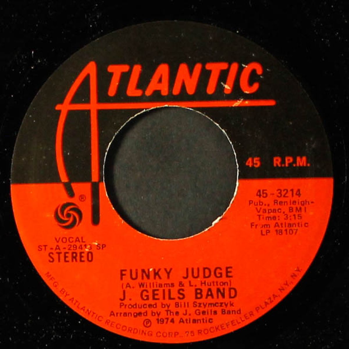 must have got lost / funky judge by J. GEILS BAND