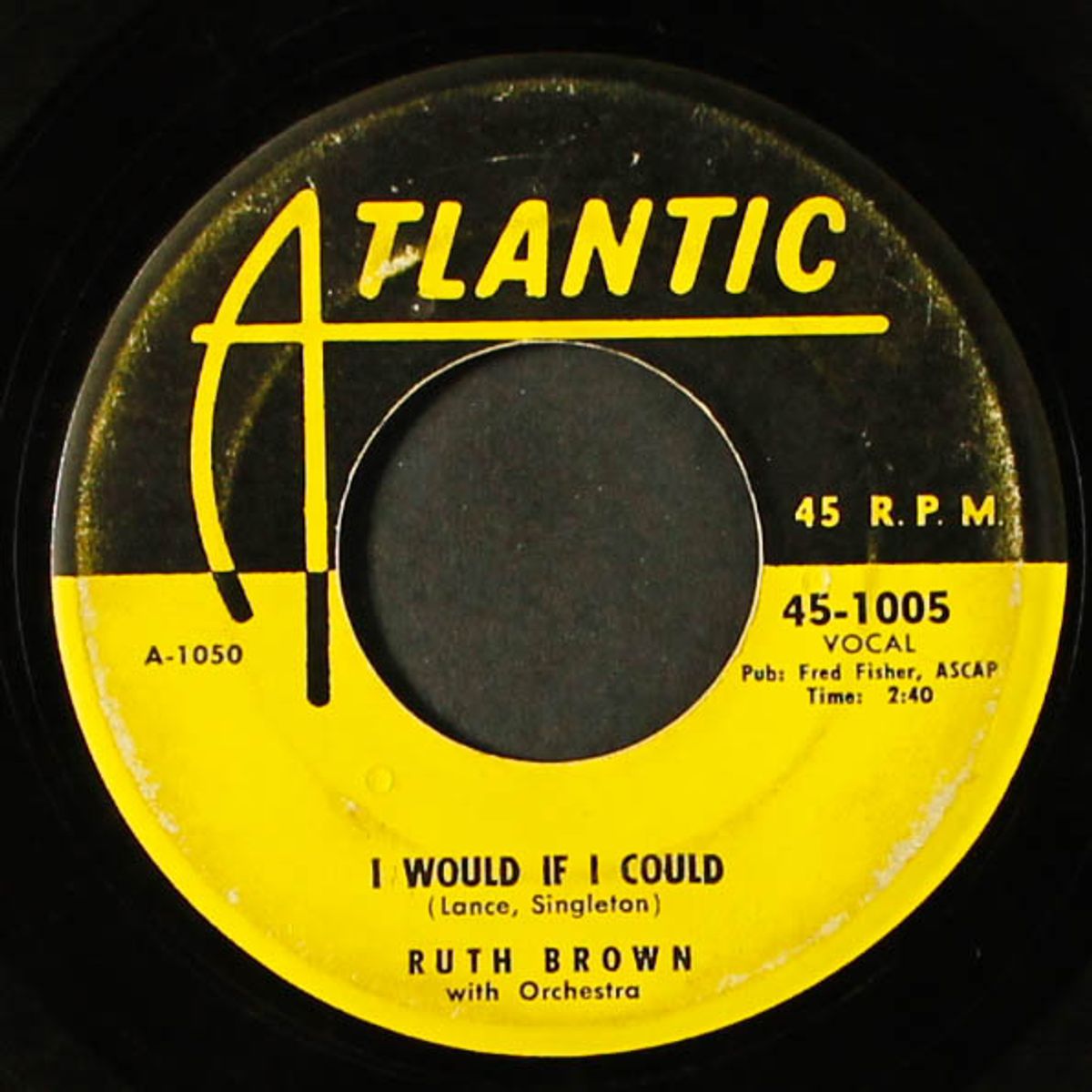the tears kept tumbling down / i would if i could by RUTH BROWN