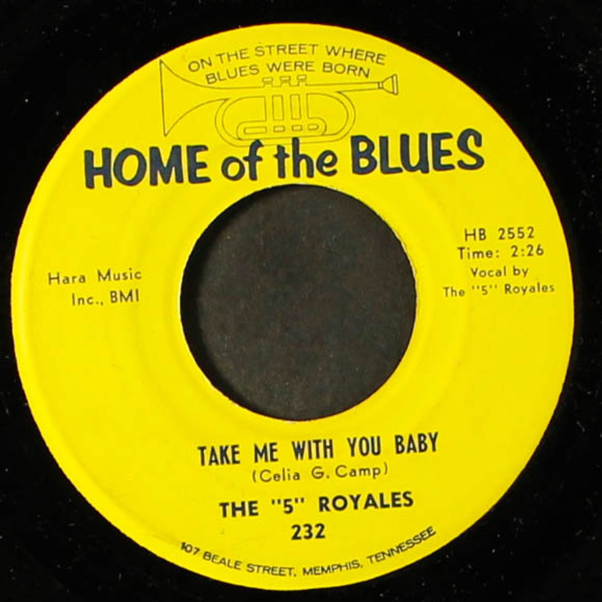 take me with you baby / not going to cry by FIVE ROYALES