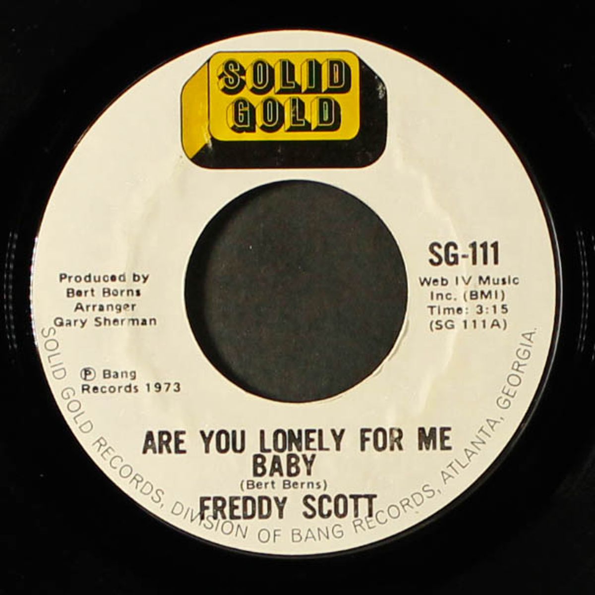are you lonely for me baby / am i grooving you by FREDDY SCOTT