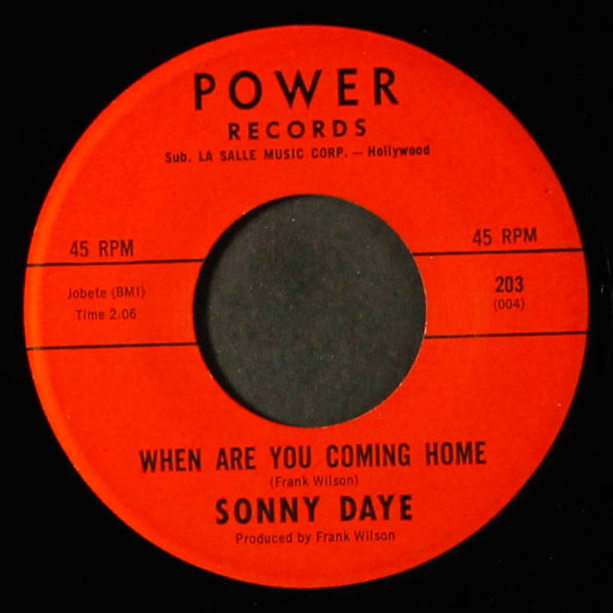 come back sandy / when are you coming home by SONNY DAYE