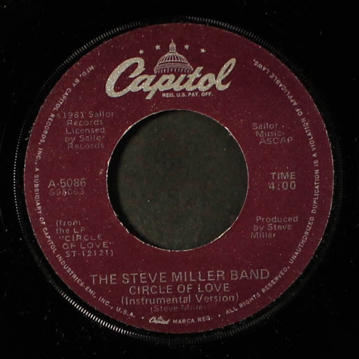 circle of love / instro by STEVE MILLER BAND