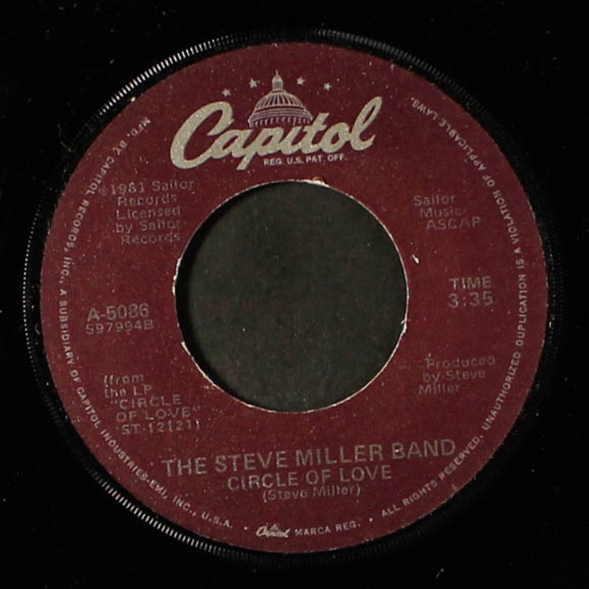 circle of love / instro by STEVE MILLER BAND