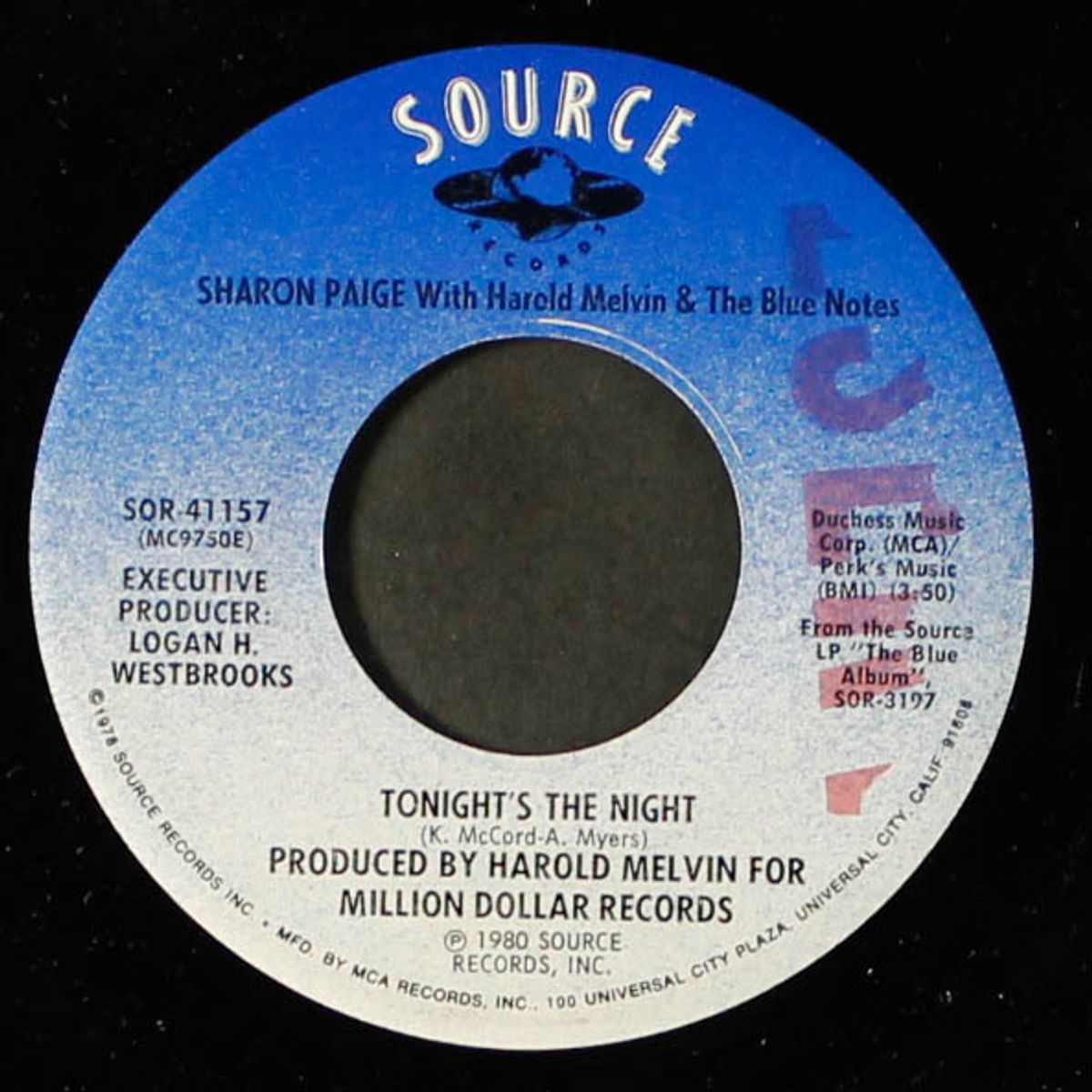 tonight's the night / your love is taking me on a journey by SHARON PAIGE W/ HAROLD MELVIN & BLUE NOTES