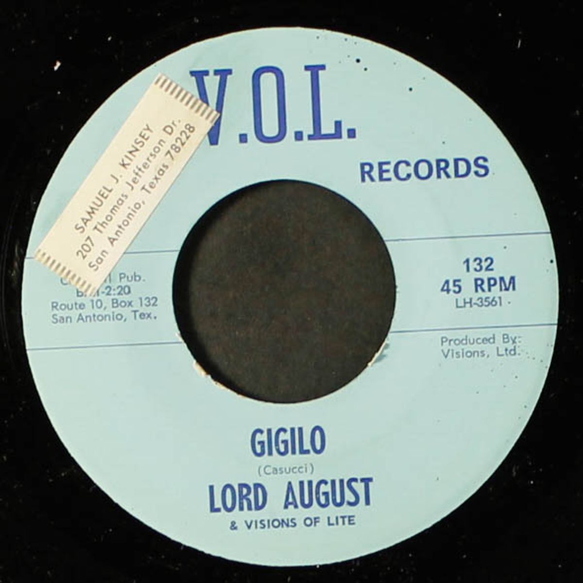 found me a new love / gigilo by LORD AUGUST & VISIONS OF LITE