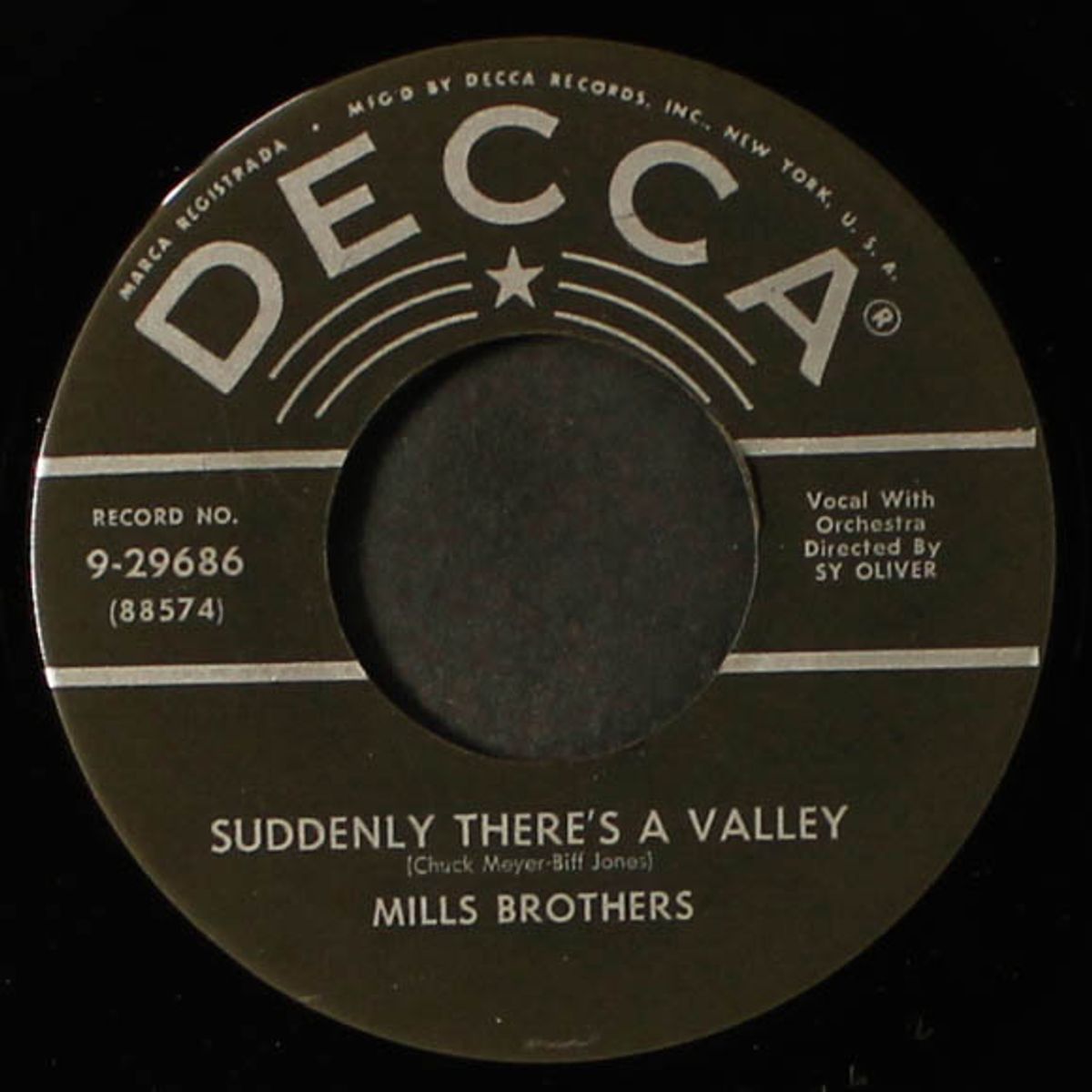 suddenly there's a valley / gum drop by MILLS BROTHERS