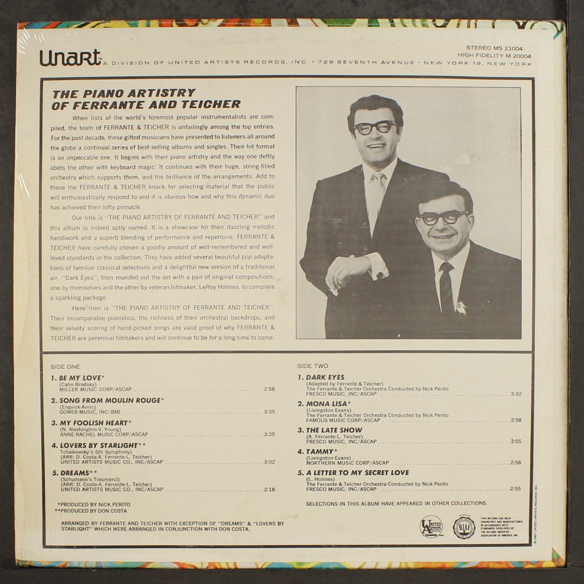 the piano artistry of by FERRANTE & TEICHER
