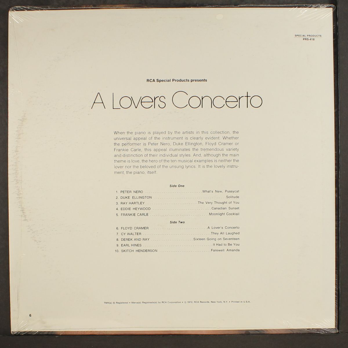 a lovers concerto by VARIOUS