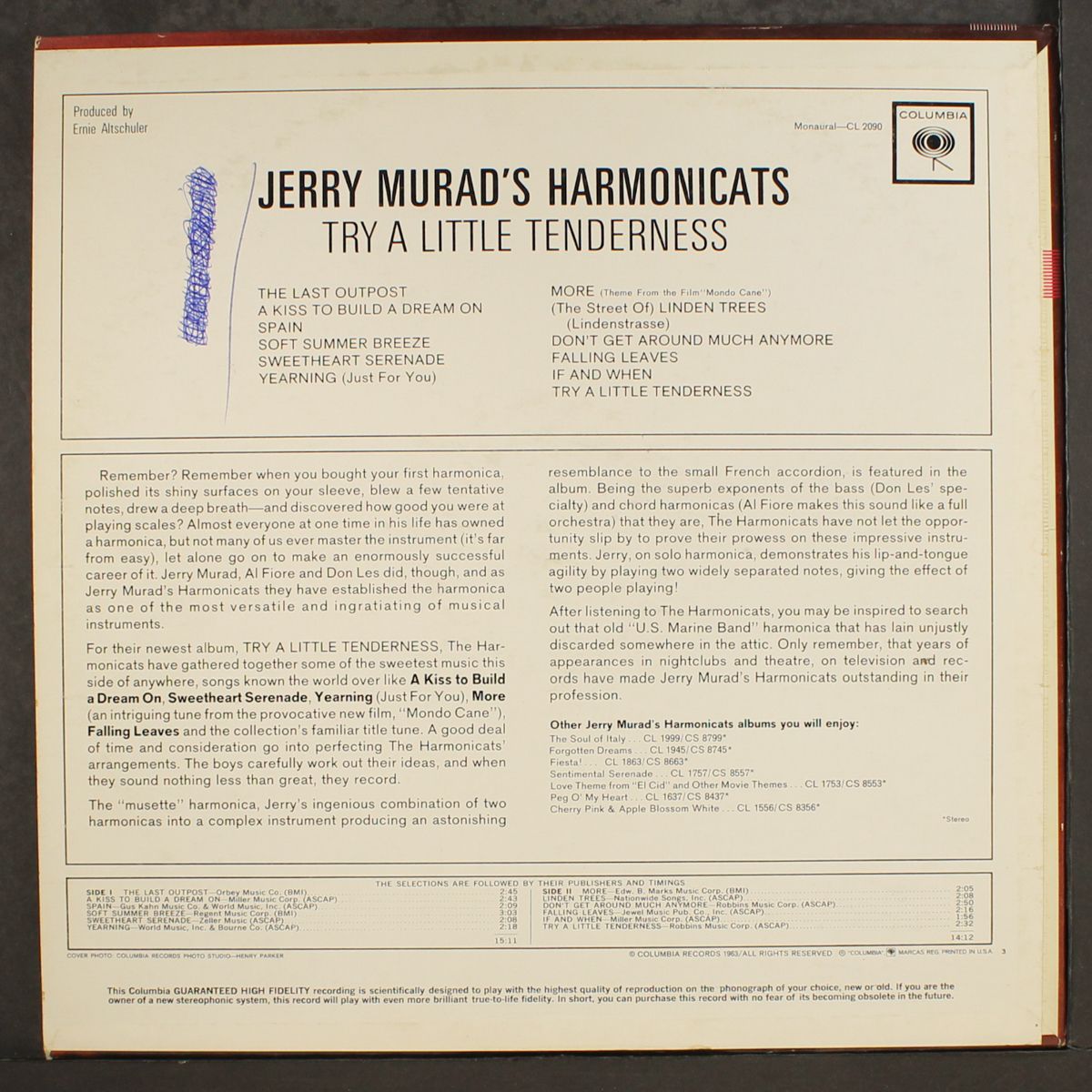 try a little tenderness by JERRY MURAD'S HARMONICATS