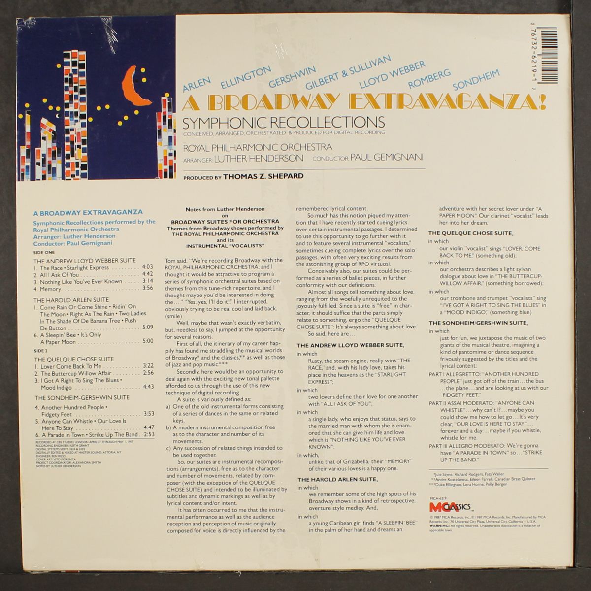 a broadway extravaganza by ROYAL PHILHARMONIC ORCHESTRA