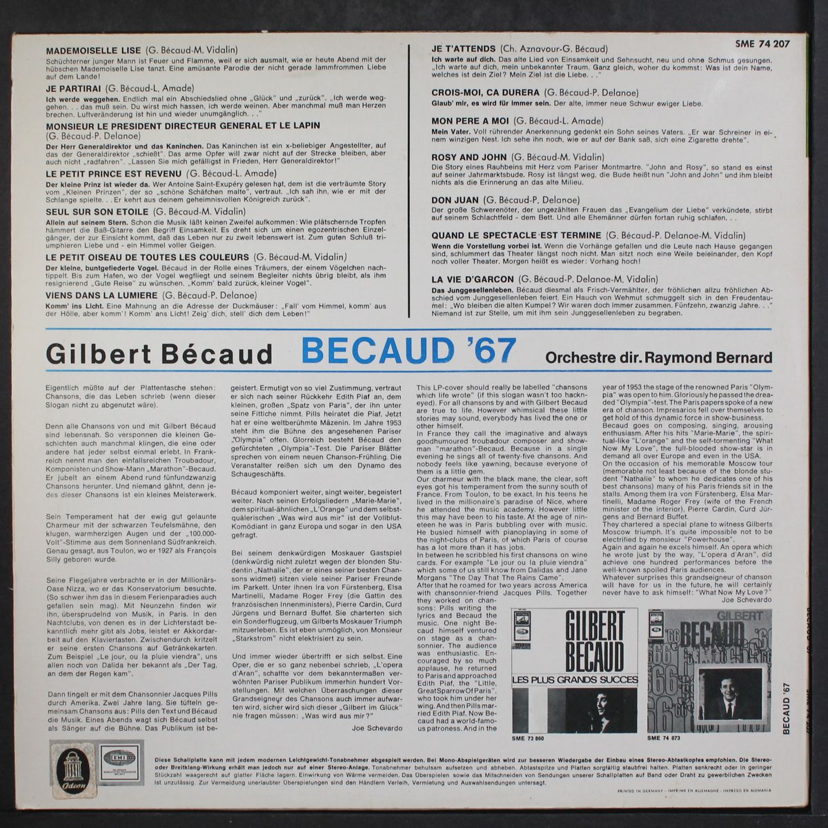 becaud '67 by GILBERT BECAUD