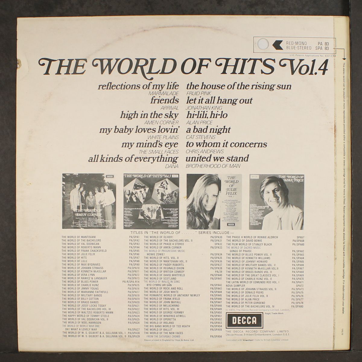 the world of hits vol. 4 by VARIOUS