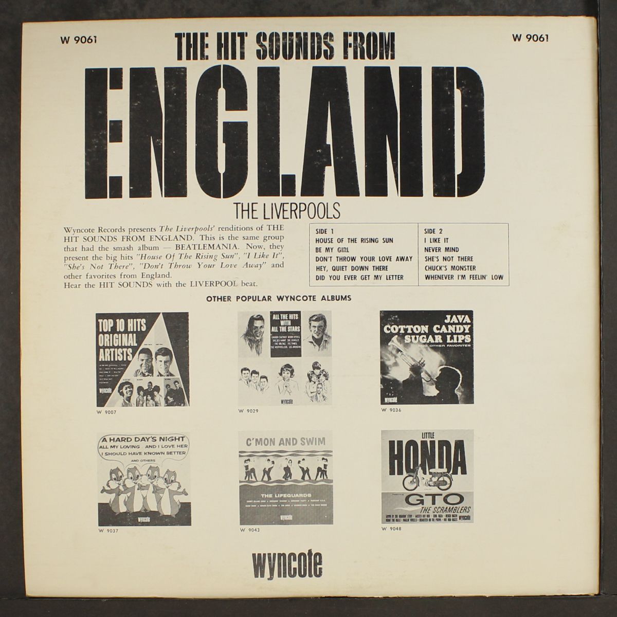 hit sounds from england by LIVERPOOLS