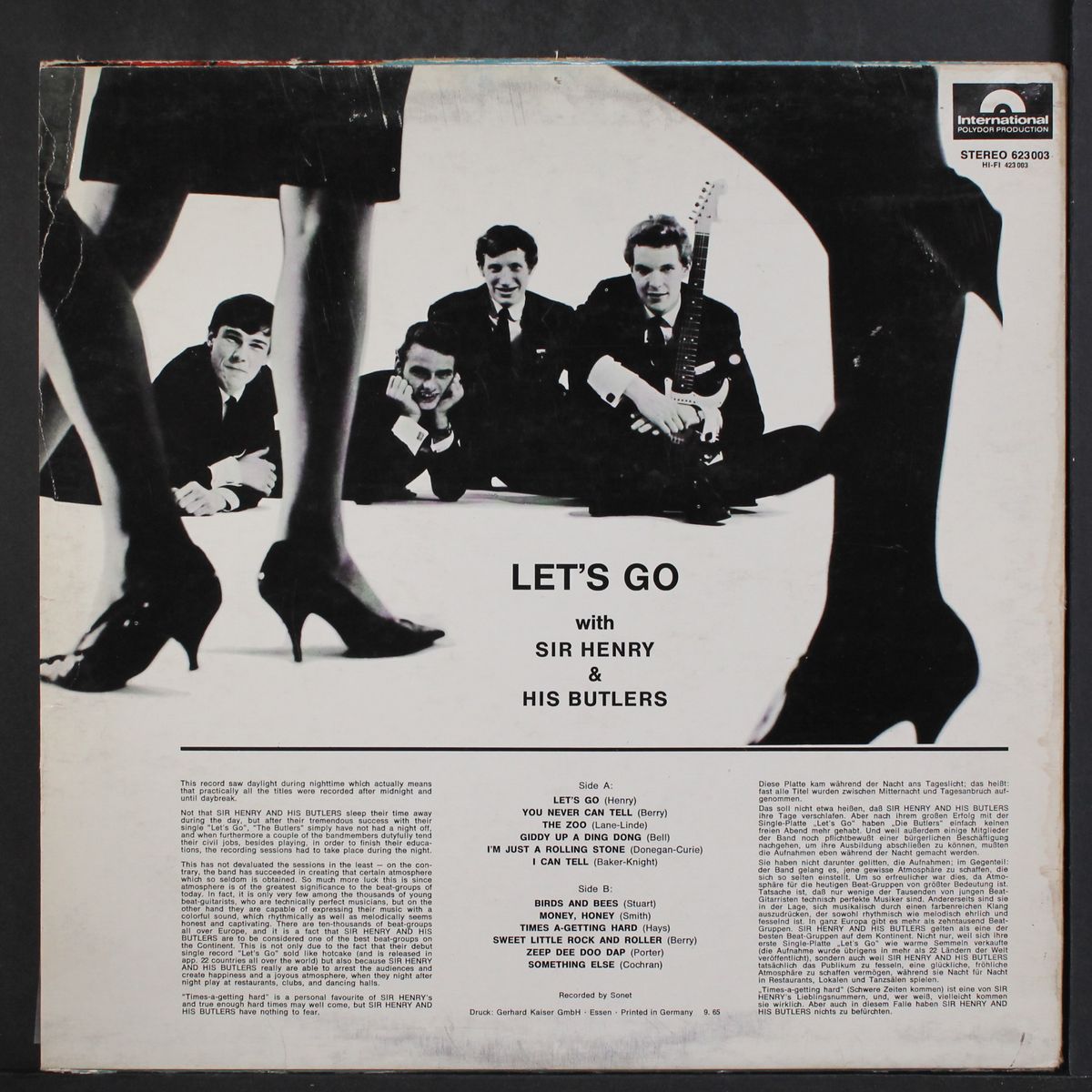 let's go by SIR HENRY & BUTLERS