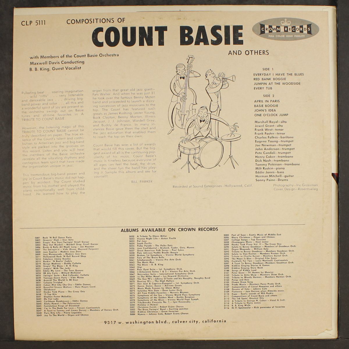 compositions of count basie and others by MEMBERS OF THE COUNT BASIE ORCHESTRA