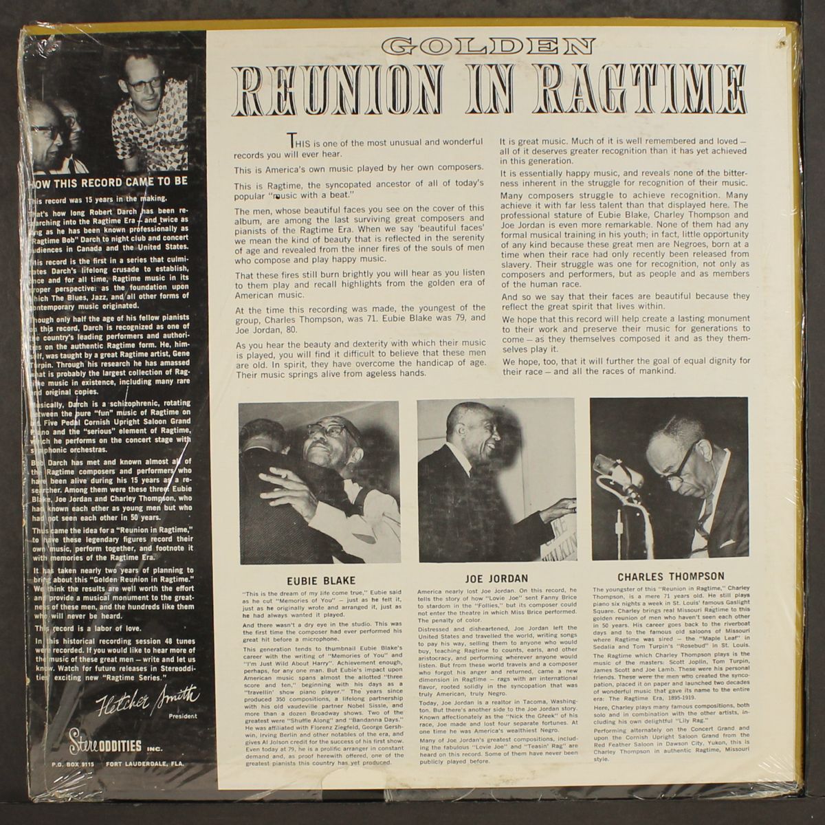 reunion in ragtime by EUBIE BLAKE