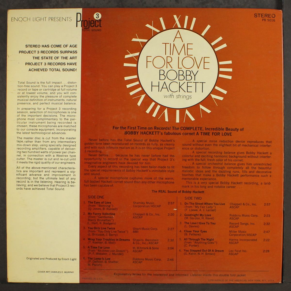 a time for love by BOBBY HACKETT