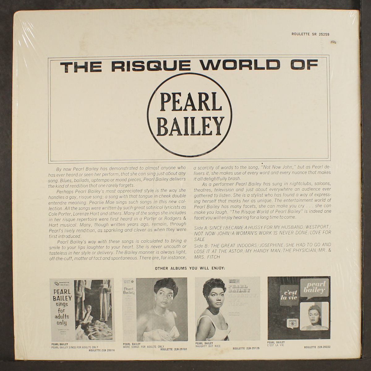 the risque world of... by PEARL BAILEY